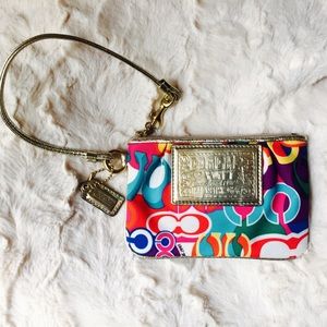 Coach Poppy Coin Wristlet